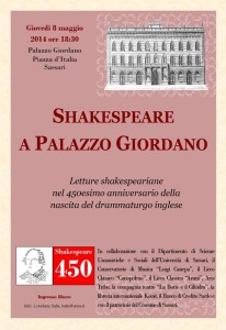 LOCANDINA Shakespeare GIORDANO