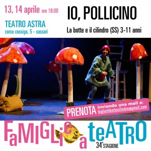 IO, POLLICINO - sabato 13 e domenica 14 aprile - ore 18:00 - Teatro Astra - Sassari