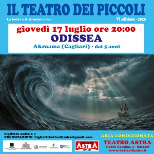 ODISSEA - giovedì 17 luglio - ore 20:00 - Teatro Astra - Sassari - Aria Condizionata